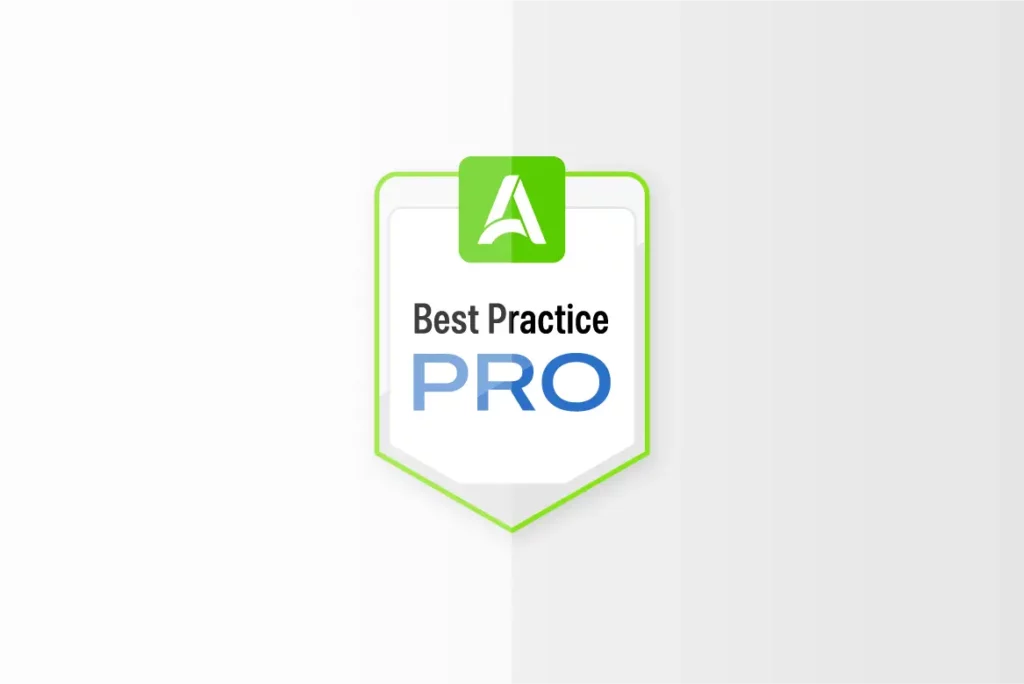 Graphic of the Best Practice Pro badge