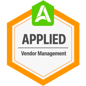 Vendor Management Applied Certification