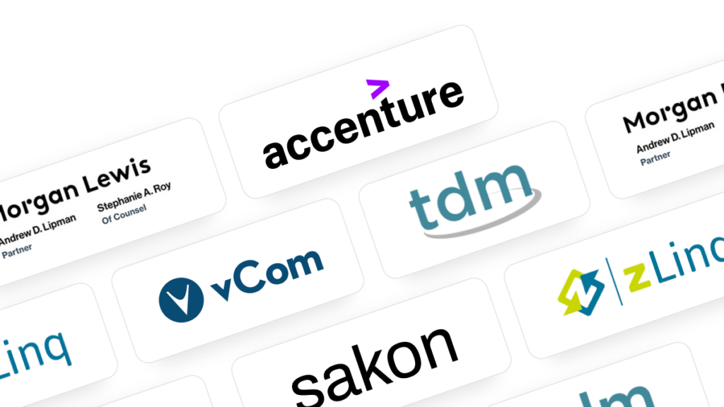 A grid of various logos of companies that have been certified by AOTMP.