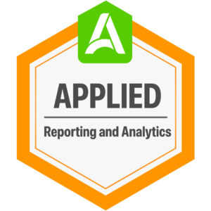 Reporting and Analytics Applied Certification