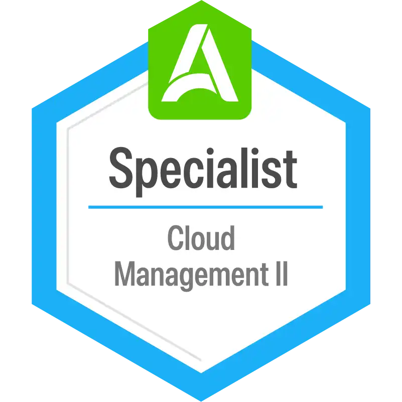 Cloud Management Specialist II badge
