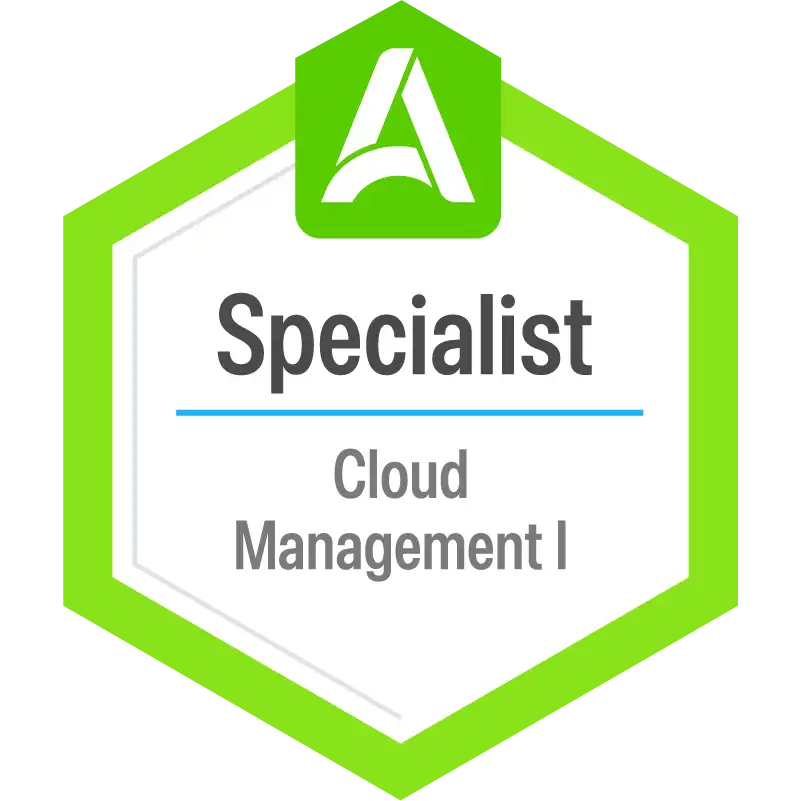 Cloud Management Specialist I badge