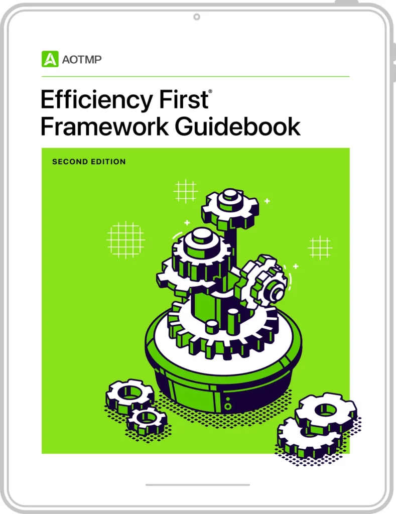 Front cover of the Efficiency First Framework Guidebook