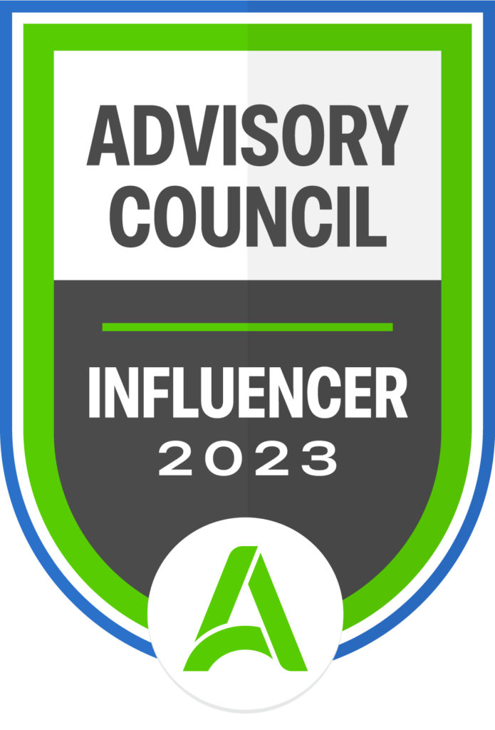A badge graphic with the word 'Influencer'