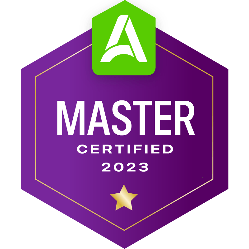 Master certification badge