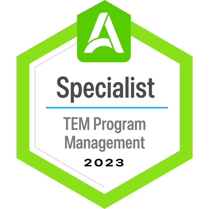 TEM Program Management Specialist certification badge