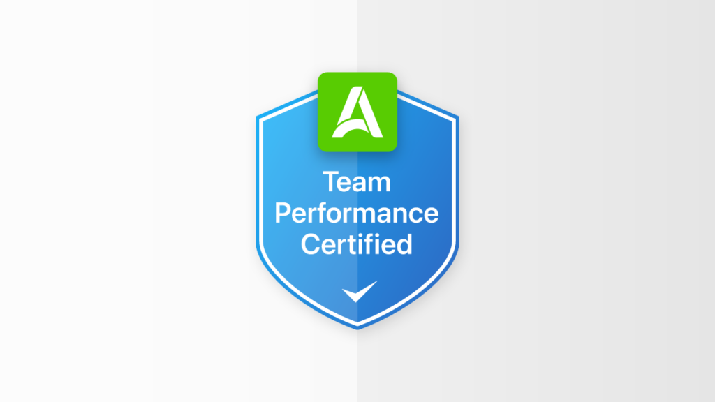 A team performance badge