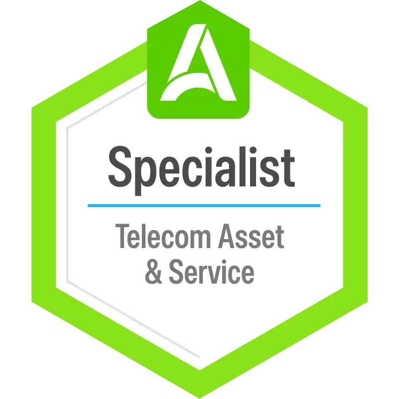 Telecom Asset & Service Management Specialist badge