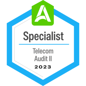 Telecom Audit Specialist II Certification Badge