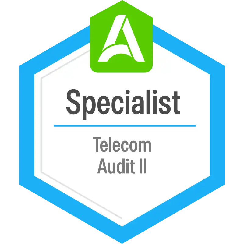 Telecom Audit Specialist II badge