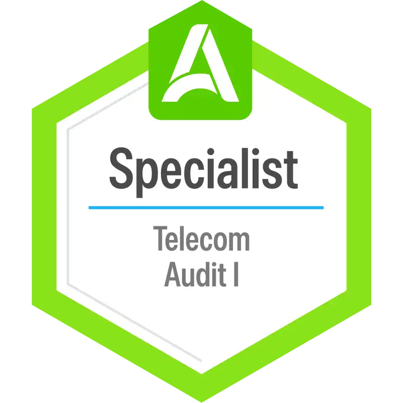 Telecom Audit Specialist I badge
