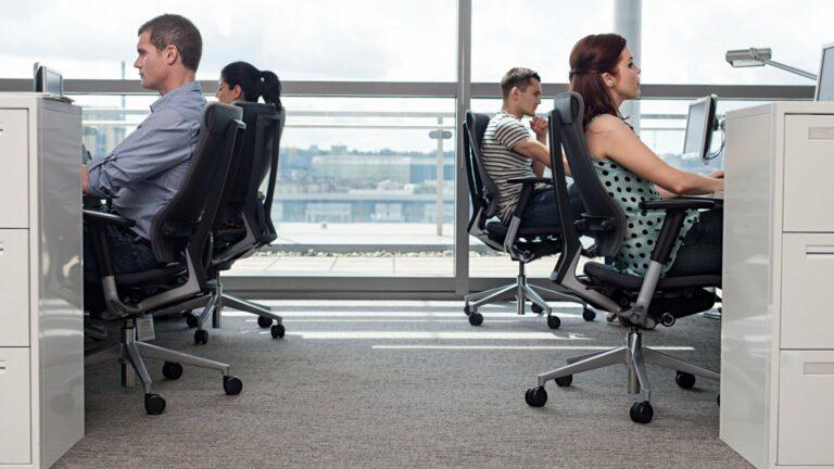 People sitting in an office