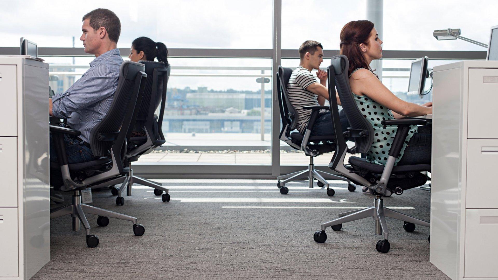 People sitting in an office