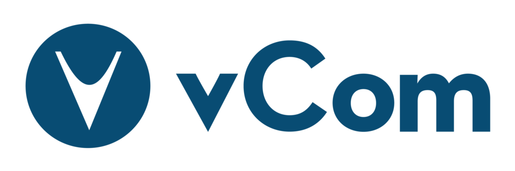 vCom logo